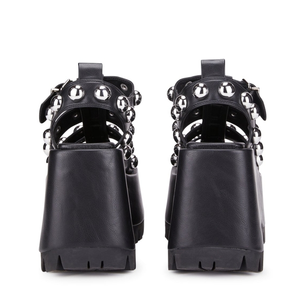 Current Mood Black Platform Sandals - Picture 5 of 9